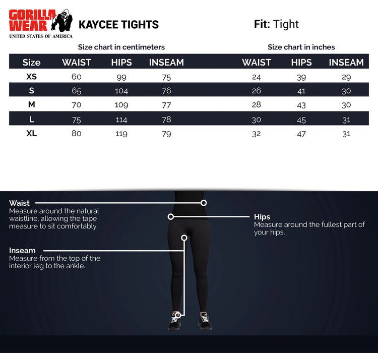 Gorilla Wear Kaycee Träningstights, black