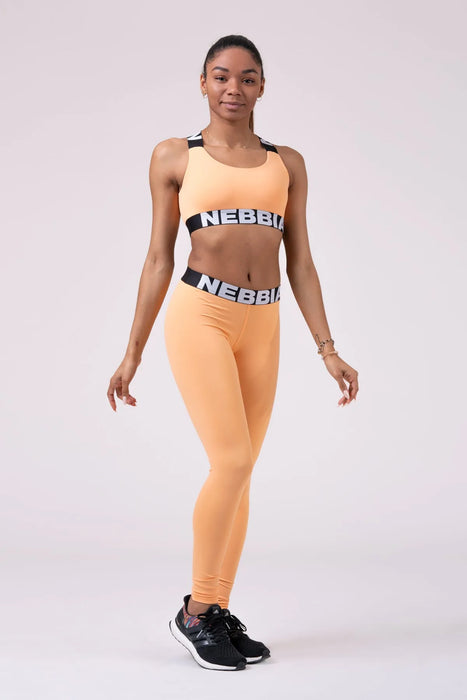 NEBBIA Squad Hero Scrunch Butt Träningstights, apricot