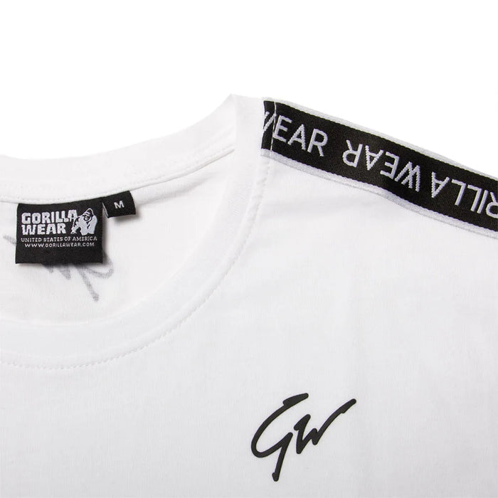 Gorilla Wear Chester T-Shirt, white/black