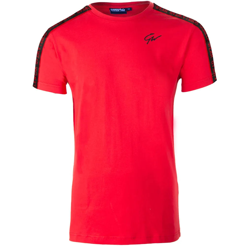 Gorilla Wear Chester T-Shirt, red/black