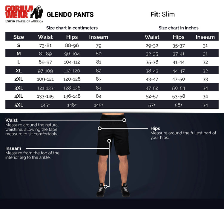 Gorilla Wear Glendo Pants/Träningsbyxor, anthracite