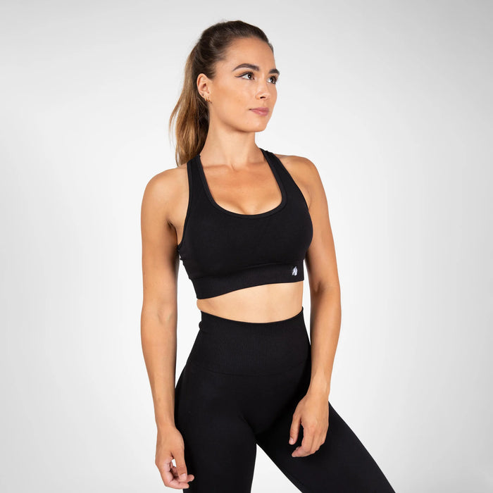 Gorilla Wear Yava Seamless Sport Bra/Sport-BH, black