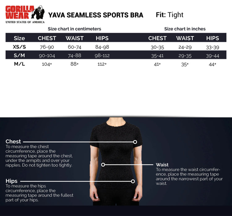 Gorilla Wear Yava Seamless Sport Bra/Sport-BH, grey