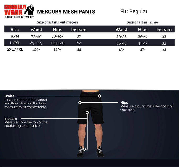 Gorilla Wear Mercury Mesh Pants/Träningsbyxor, army green/black
