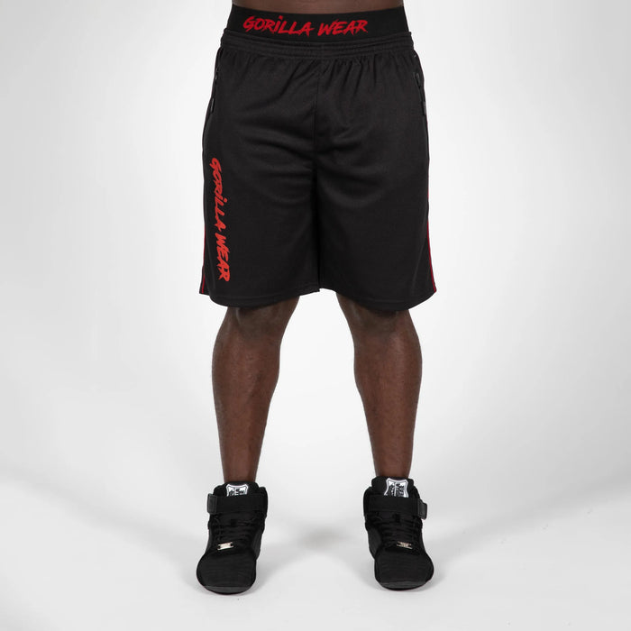 Gorilla Wear Mercury Mesh Shorts/träningsshorts, black/red