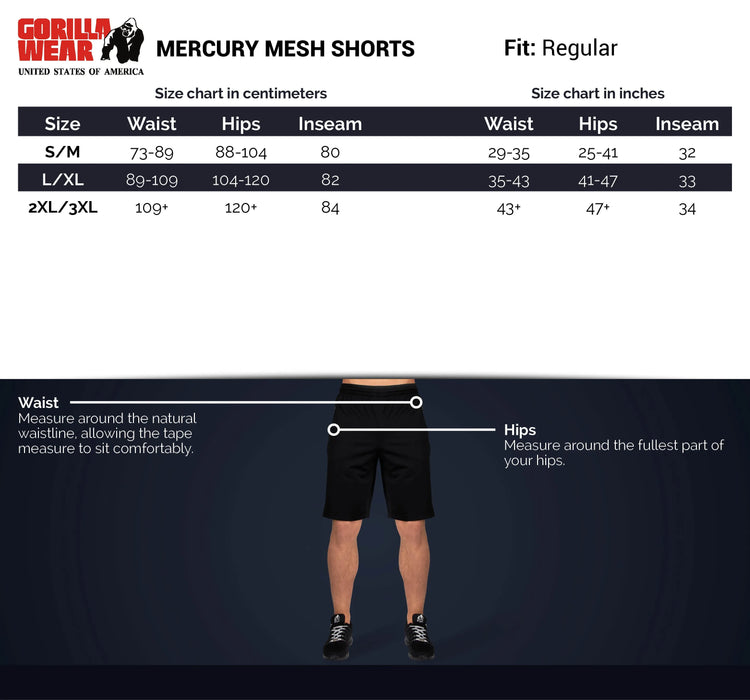 Gorilla Wear Mercury Mesh Shorts/träningsshorts, army green/black