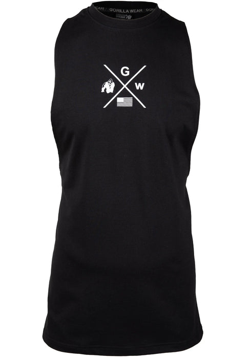 Gorilla Wear Cisco Drop Armhole Tank Top/Linne, black/white
