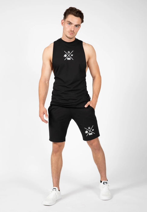 Gorilla Wear Cisco Drop Armhole Tank Top/Linne, black/white
