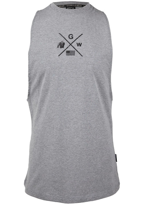 Gorilla Wear Cisco Drop Armhole Tank Top/Linne, grey/black
