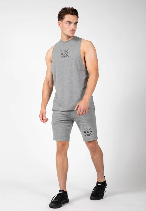 Gorilla Wear Cisco Drop Armhole Tank Top/Linne, grey/black