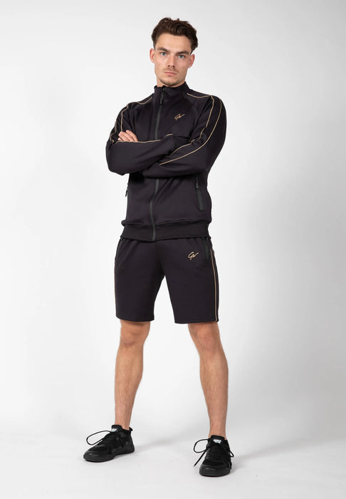 Gorilla Wear Wenden Track Shorts/träningsshorts, black/gold