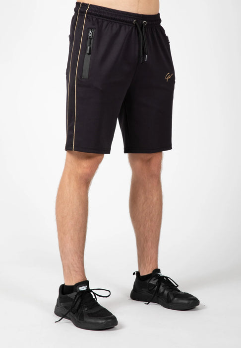 Gorilla Wear Wenden Track Shorts/träningsshorts, black/gold