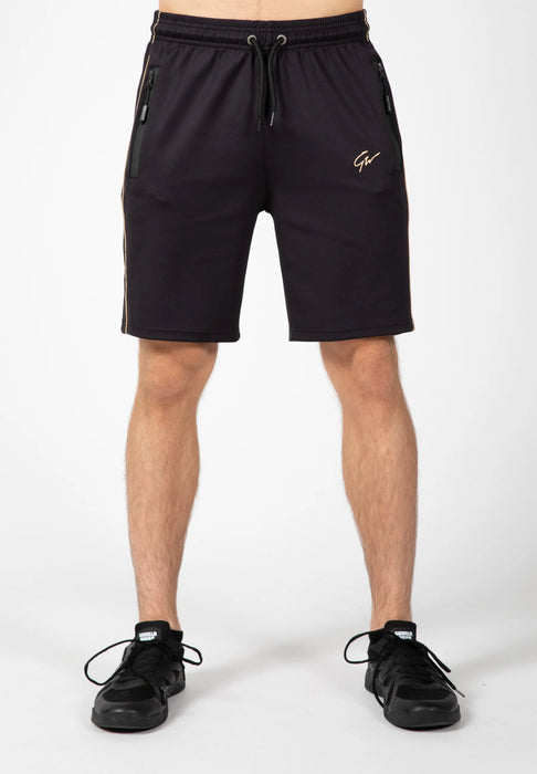 Gorilla Wear Wenden Track Shorts/träningsshorts, black/gold