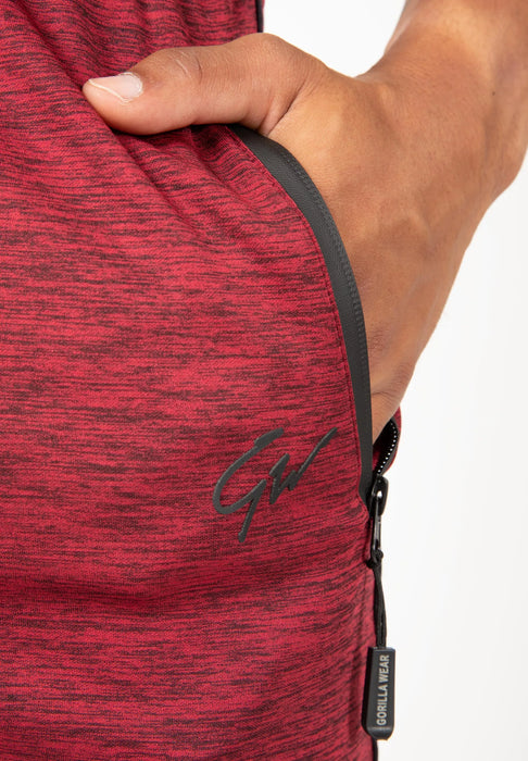 Gorilla Wear Wenden Track Shorts/träningsshorts, burgundy red