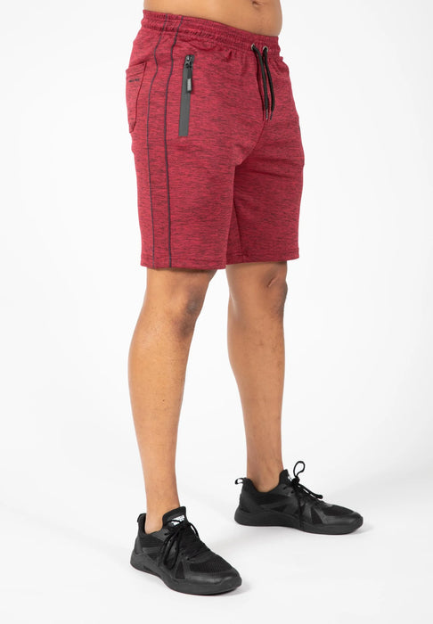 Gorilla Wear Wenden Track Shorts/träningsshorts, burgundy red