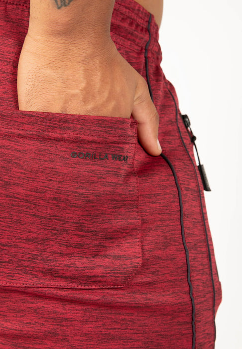 Gorilla Wear Wenden Track Shorts/träningsshorts, burgundy red