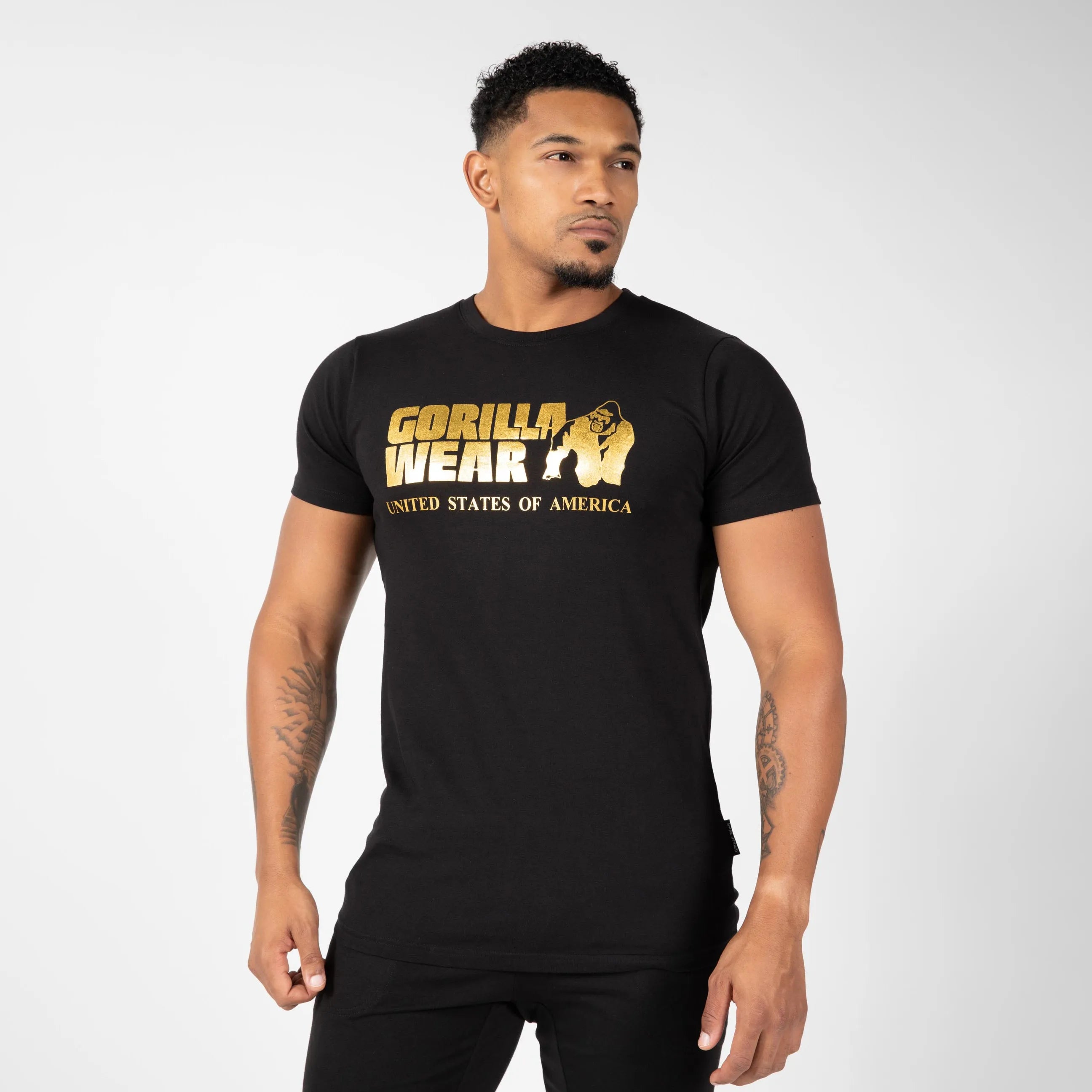 Gorilla Wear Classic T-Shirt, black/gold