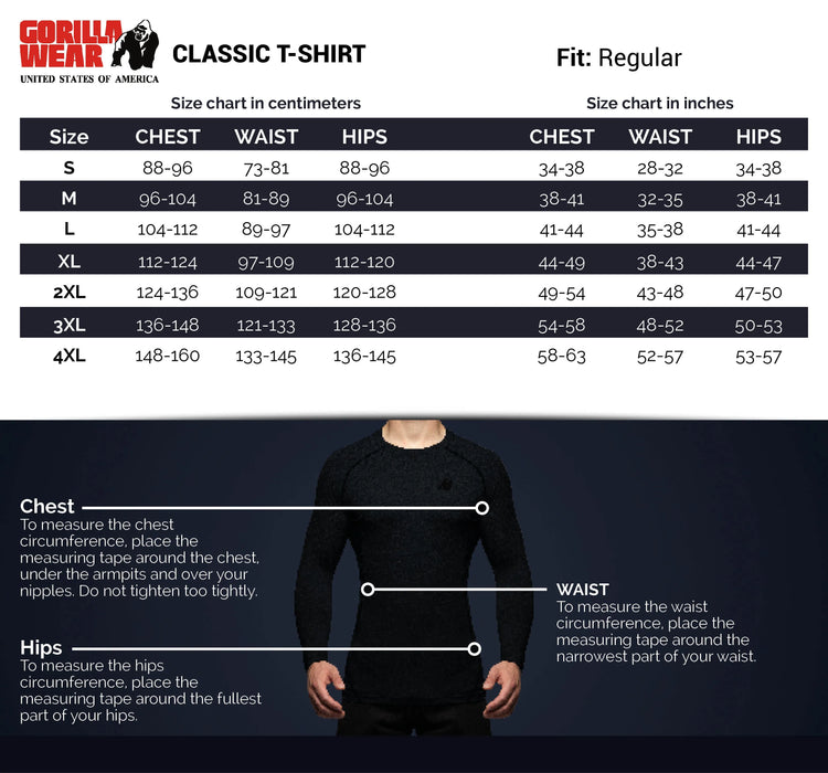 Gorilla Wear Classic T-Shirt, black/gold
