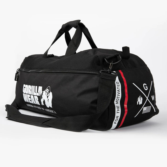 Gorilla Wear Norris Hybrid Gym Bag/Backpack, black