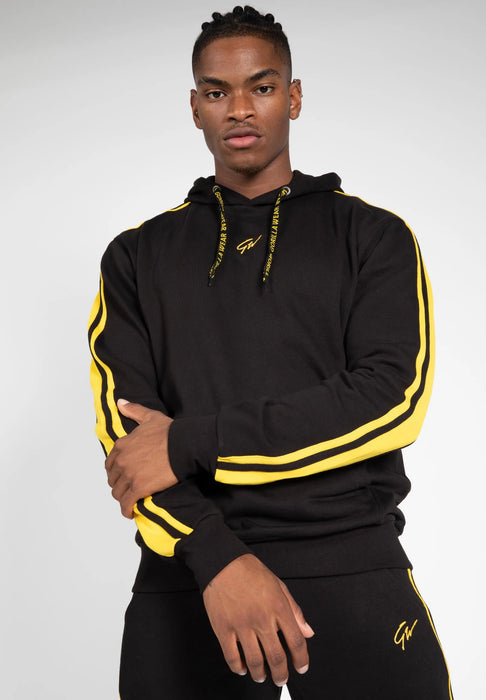 Gorilla Wear Banks Oversized Hoodie, black/yellow