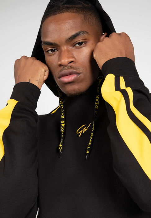 Gorilla Wear Banks Oversized Hoodie, black/yellow