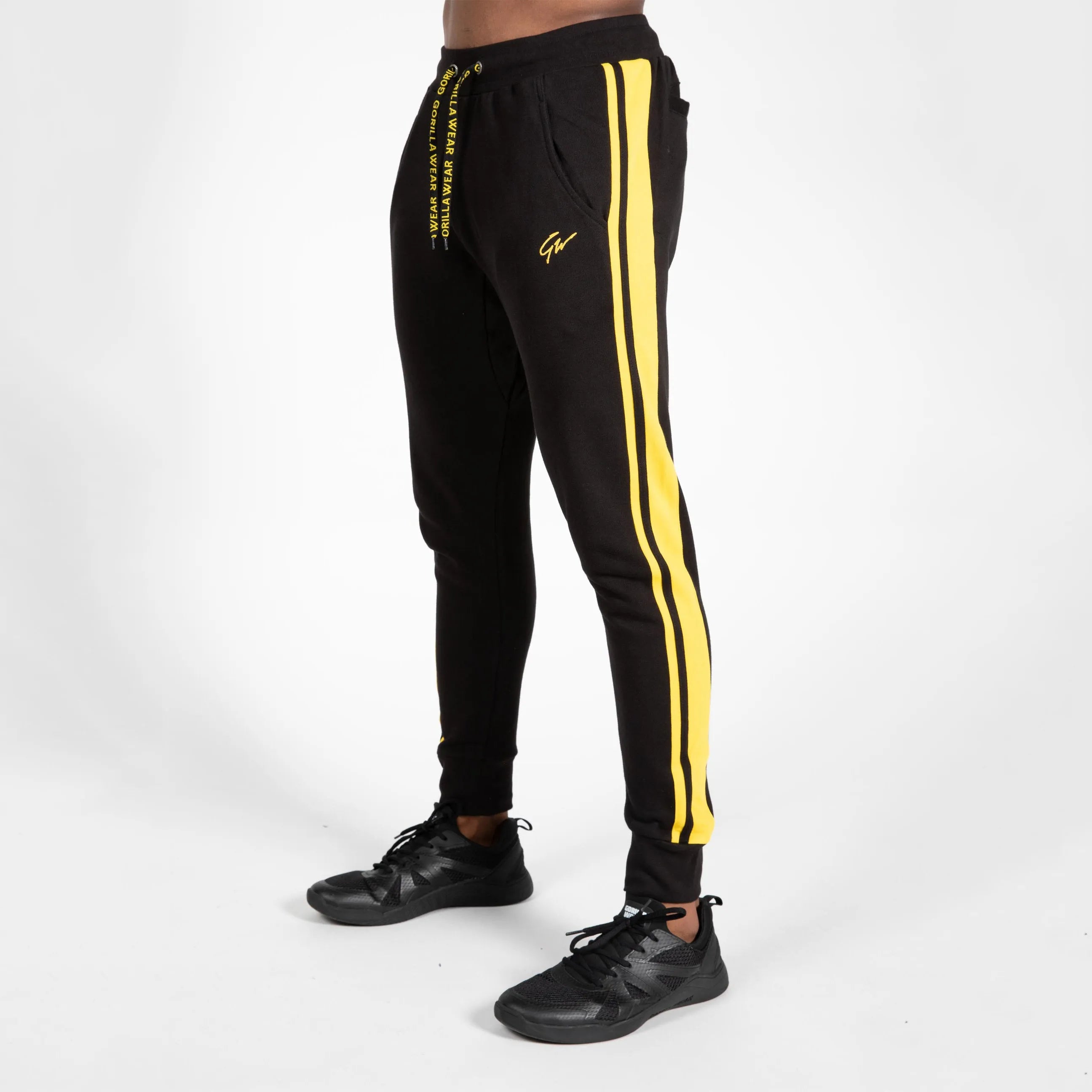 Gorilla Wear Banks Pants/Träningsbyxor, black/yellow