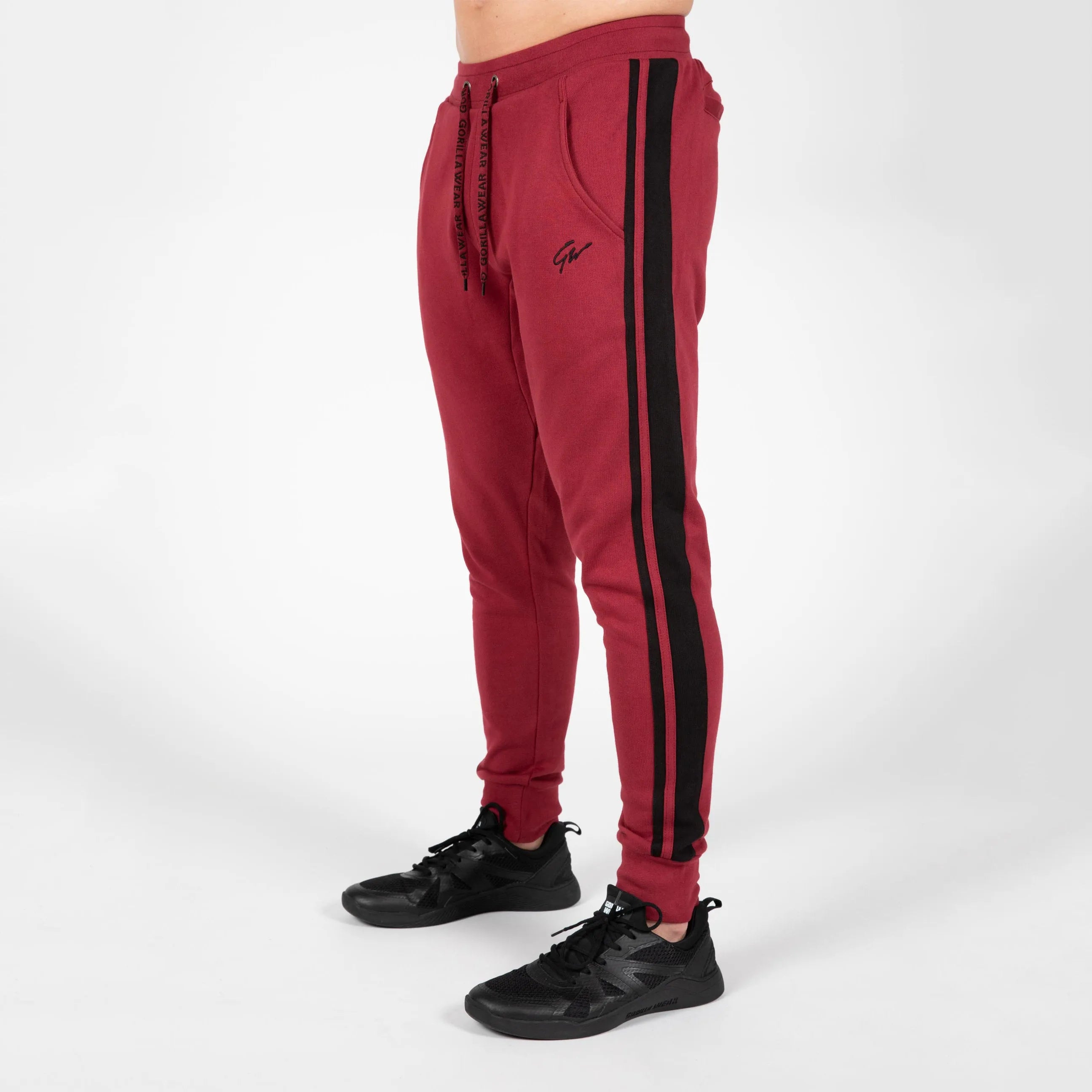 Gorilla Wear Banks Pants/Träningsbyxor, burgundy red/black