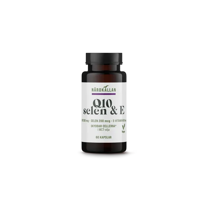 Närokällan Q10 200 mg + Selen & E 60 kapslar