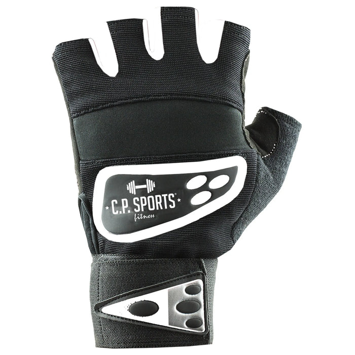C.P. Sports Wrist Wrap Glove, black/white