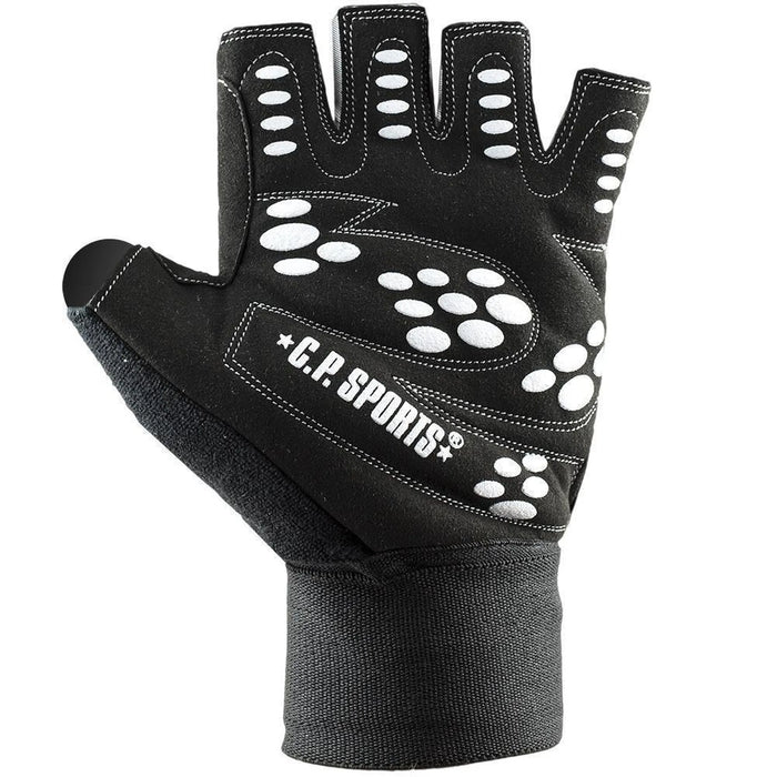C.P. Sports Wrist Wrap Glove, black/white