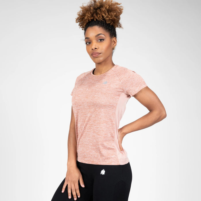 Gorilla Wear Monetta Performance T-Shirt, salmon pink