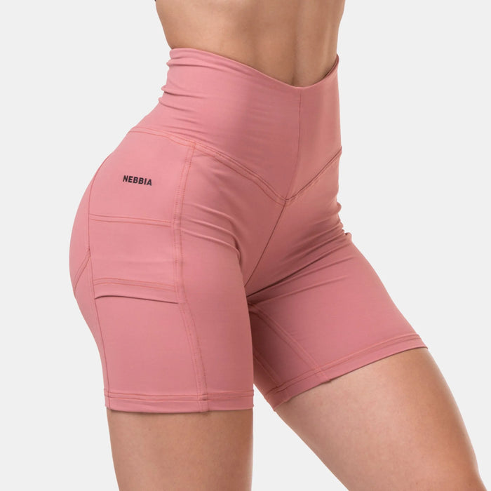 NEBBIA Fit Smart Biker Shorts/träningsshorts, old rose