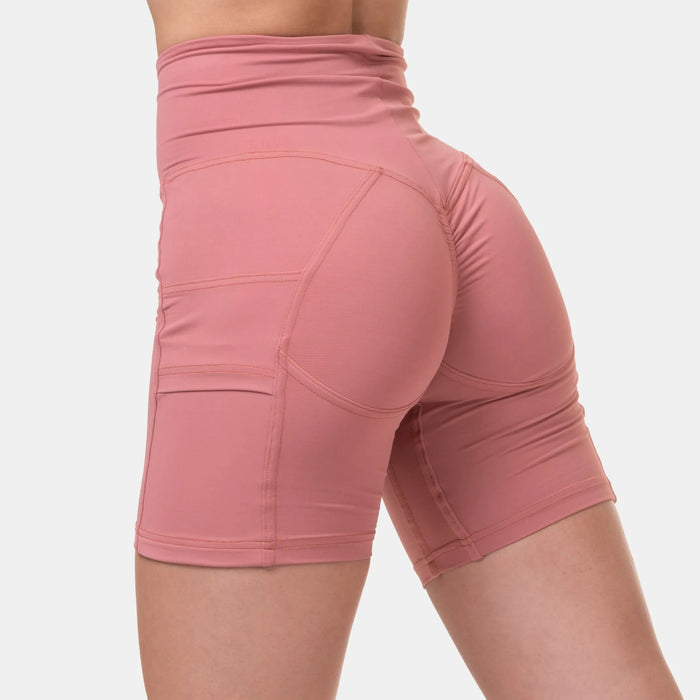 NEBBIA Fit Smart Biker Shorts/träningsshorts, old rose
