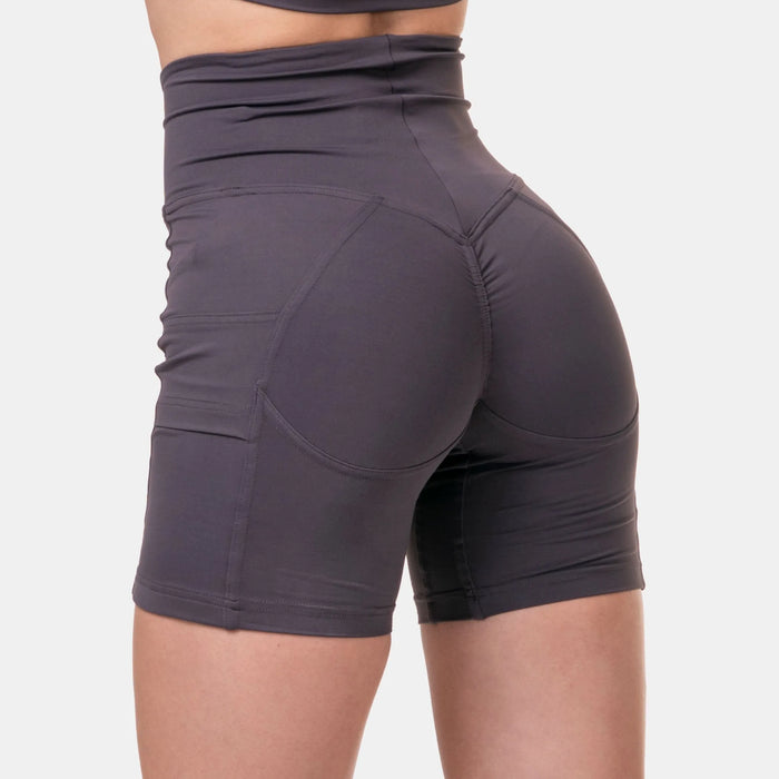 NEBBIA Fit Smart Biker Shorts/träningsshorts, marron
