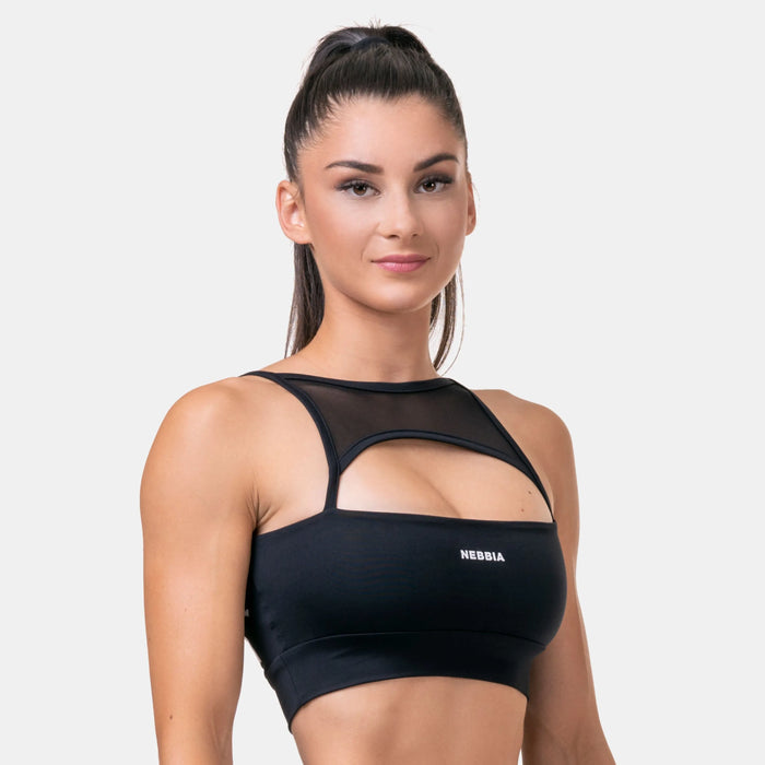 NEBBIA Classic HERO Cut-Out 2-in-1 Sports bra/Sport-BH, black