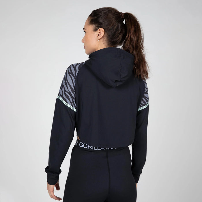Gorilla Wear Zion Cropped Hoodie, black
