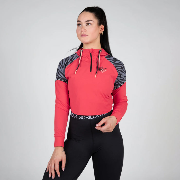 Gorilla Wear Zion Cropped Hoodie, red