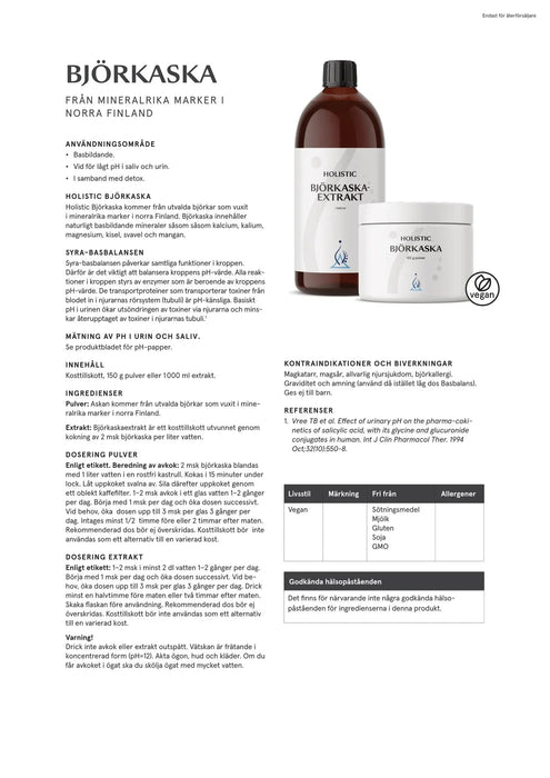 Holistic Björkaskaextrakt, 1000 ml
