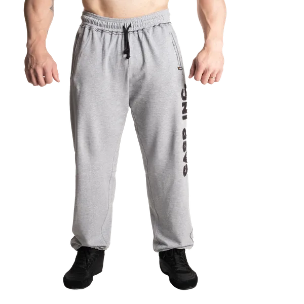 Gasp Division sweatpant/Träningsbyxor, Light Grey Melange