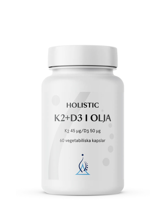 Holistic K2+D3 i olja, 60 kapslar