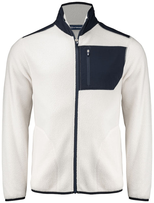 Cutter & Buck Cascade Sherpa Fleecejacka Herr – Shell White