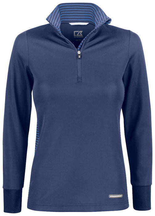 Cutter & Buck Traverse Half Zip Dam – Mörk Marin