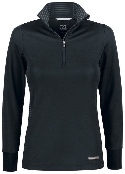 Cutter & Buck Traverse Half Zip Dam – Svart