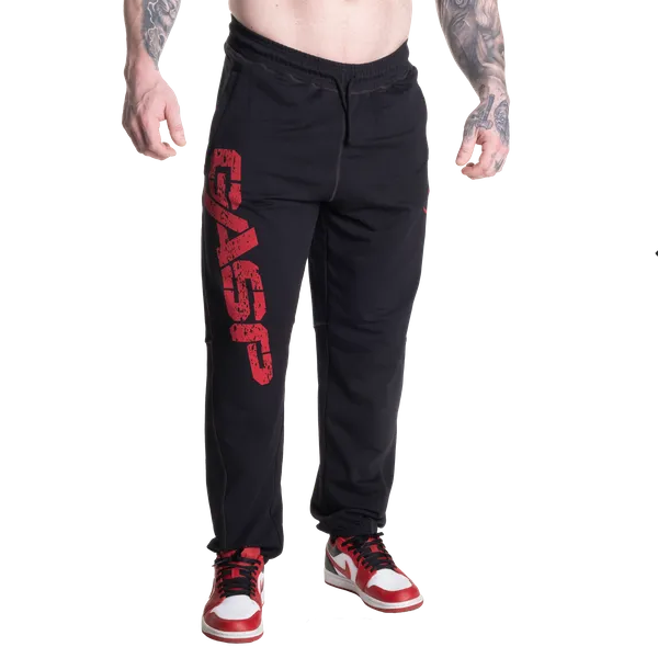 Gasp Vintage sweatpants/Träningsbyxor, Black/Red