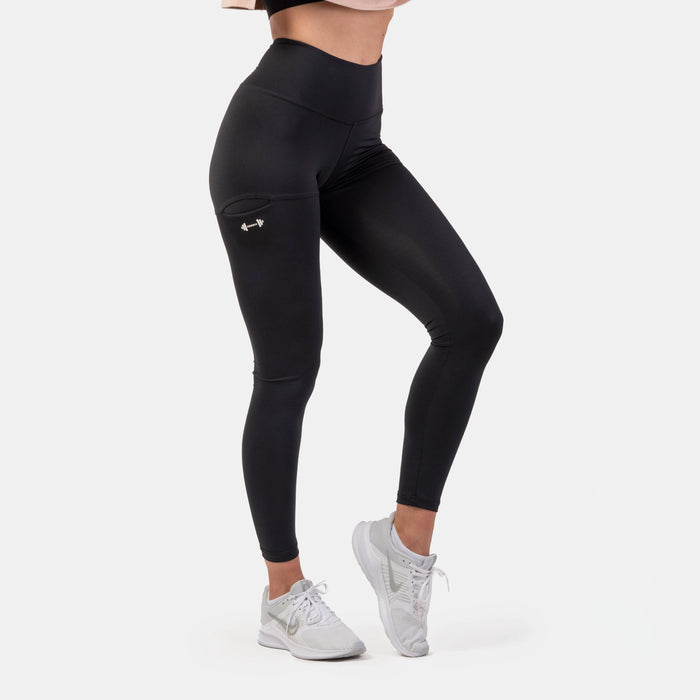 Nebbia Active High-Waist Smart Pocket/Träningstights, black