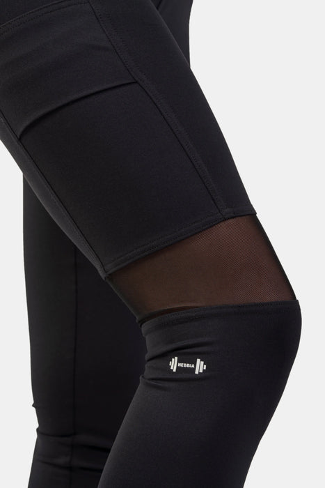 NEBBIA Sporty Smart Pocket High-Waist Leggings/Träningstights, black