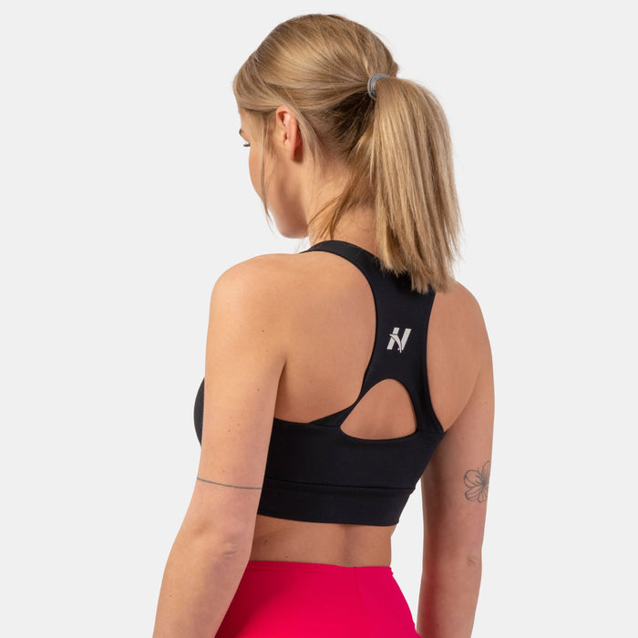 NEBBIA Active Sports Bra/Sport-BH with medium impact, black