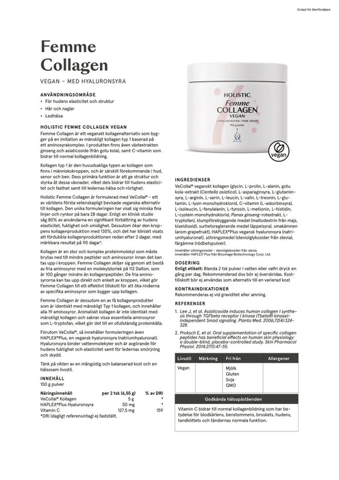 Holistic Femme Collagen vegan, 150 g