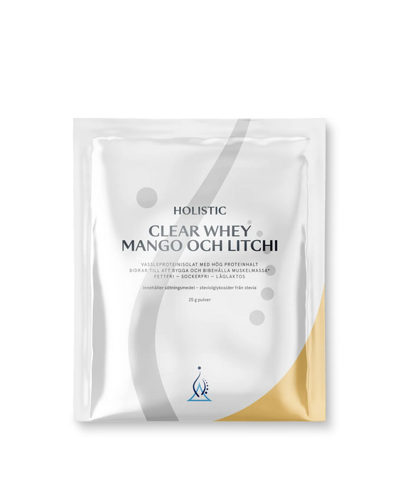 Holistic Clear Whey mango och litchi, 25g x 10 pack