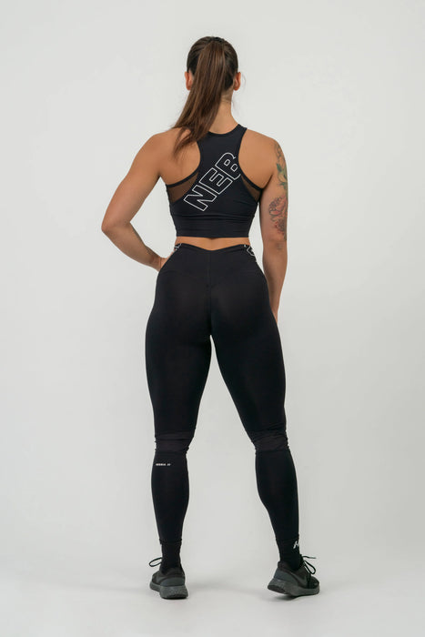 NEBBIA FIT Active Padded Sports Bra/Sport-BH, black